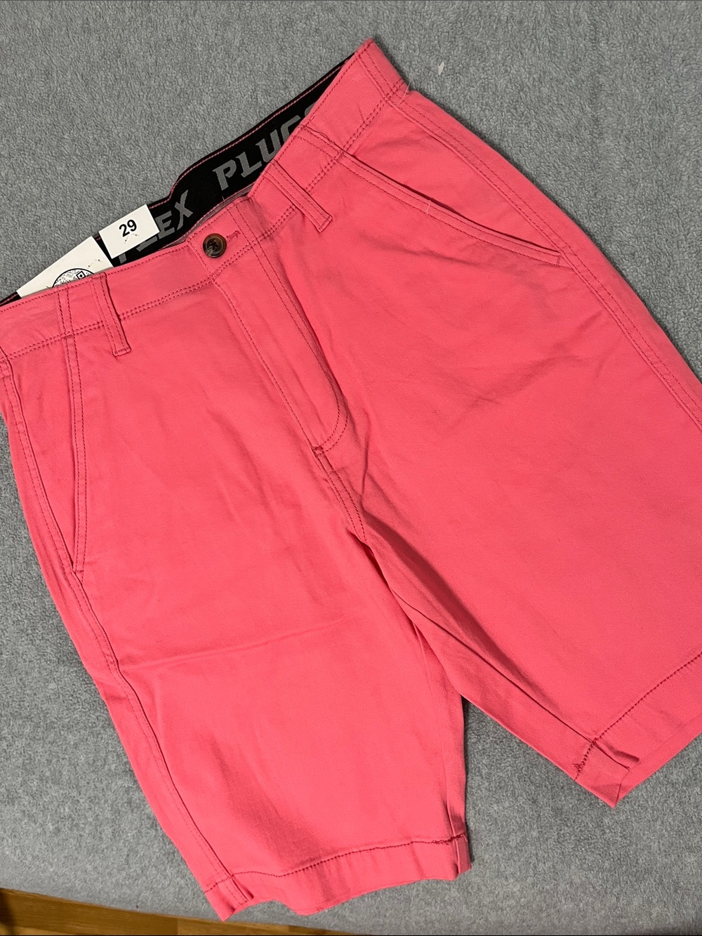 Plugg Flex Shorts Mens 29 Flat Front Casual Stretch Relaxed Fit